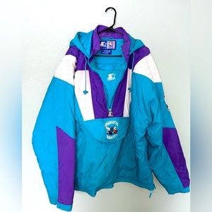 Rare Vintage Starter Charlotte Hornets Jacket